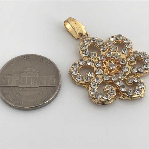 Women Necklace Gold Tone Fashion Bollywood Pendant - Picture 3 of 8